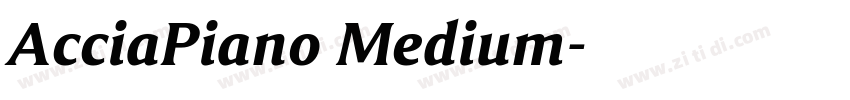 AcciaPiano Medium字体转换